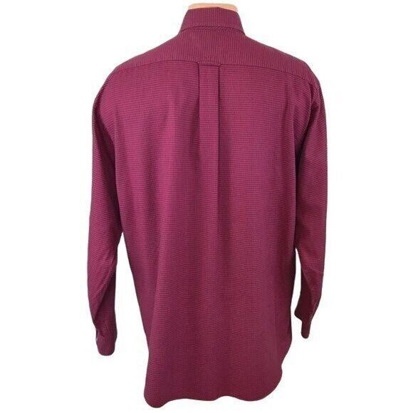 Tommy Hilfiger Men's Button Front Shirt Long Sleeves Herringbone Size 16 32-33 - Picture 2 of 7